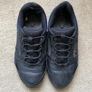 TREDSAFE women’s Claire slip on comfort sneakers slip resistant  black shoes 7.5